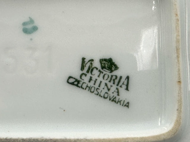 Victoria China Czech White Sardine Dish
