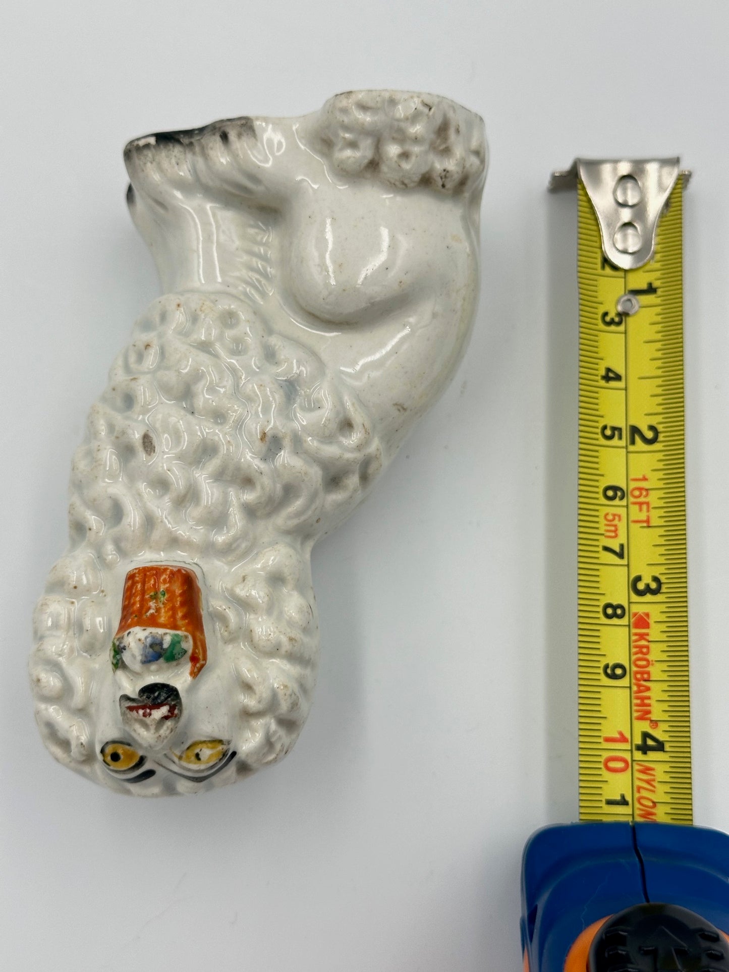 Pair of Small Staffordshire Poodles w/ Baskets