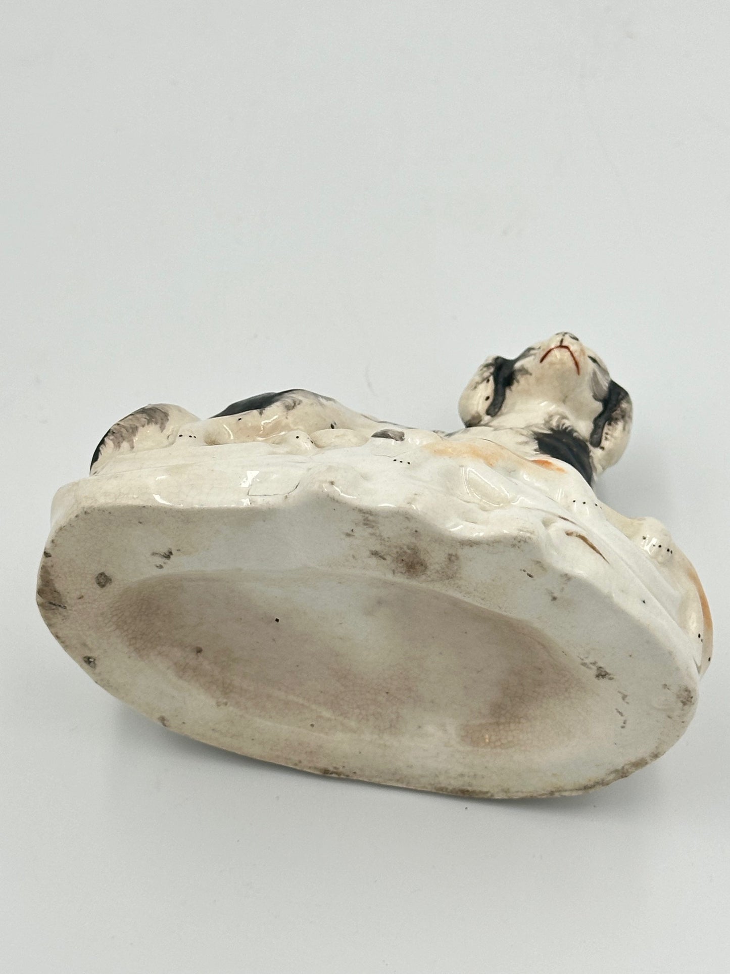 Staffordshire Hunting Dog with Prize Hare Ink Well