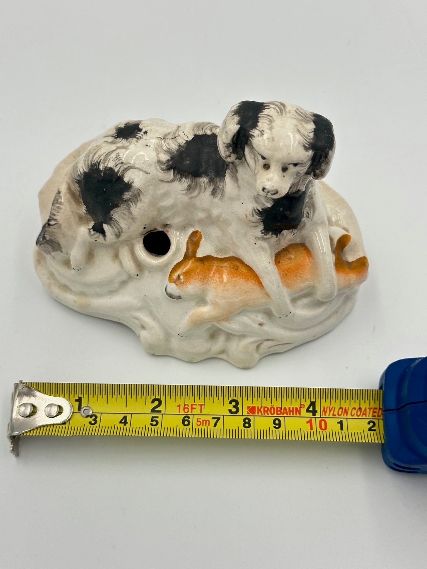 Staffordshire Hunting Dog with Prize Hare Ink Well