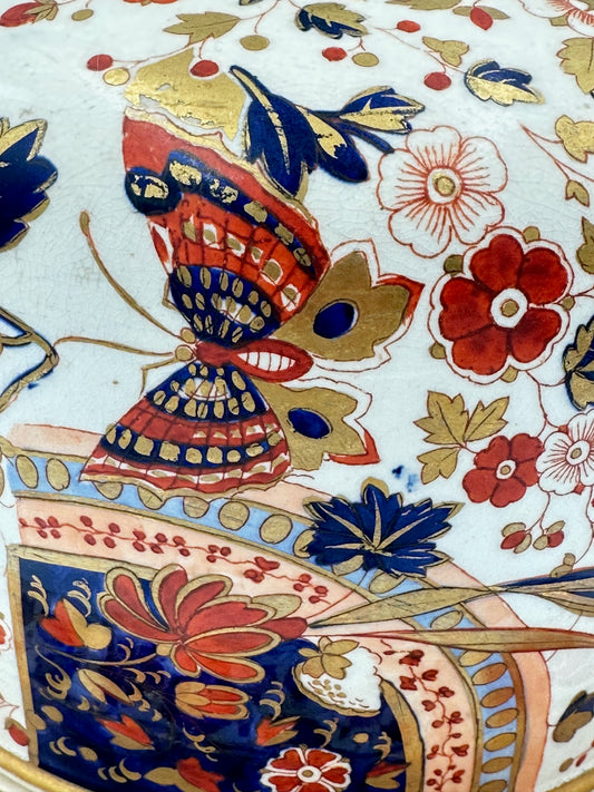 Ridgways Old Derby Imari Cheese Dome