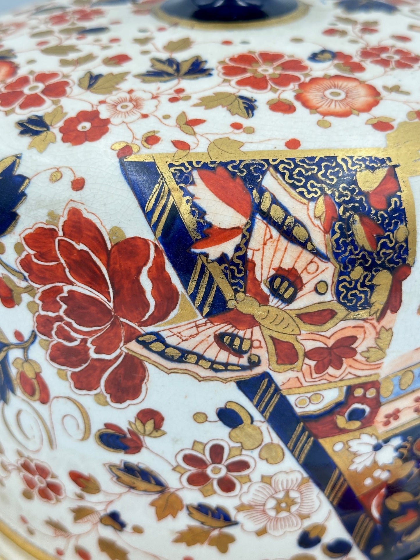 Ridgway Old Derby Imari Cheese Dome