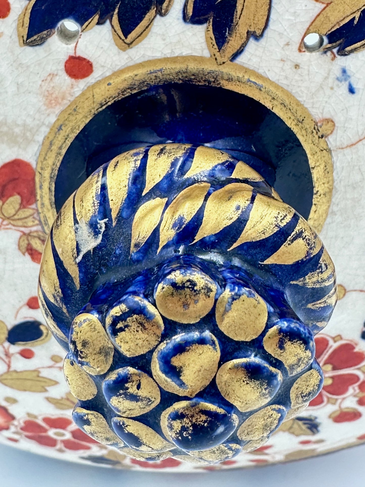 Ridgway Old Derby Imari Cheese Dome