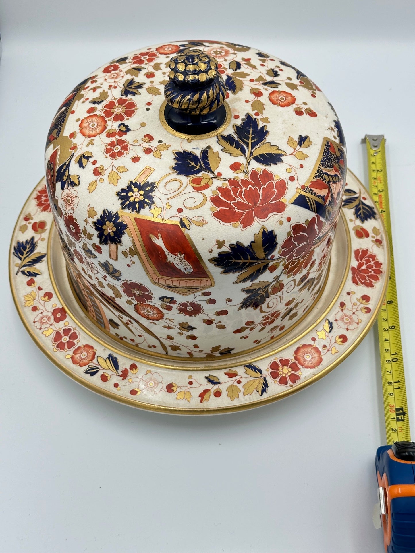 Ridgways Old Derby Imari Cheese Dome