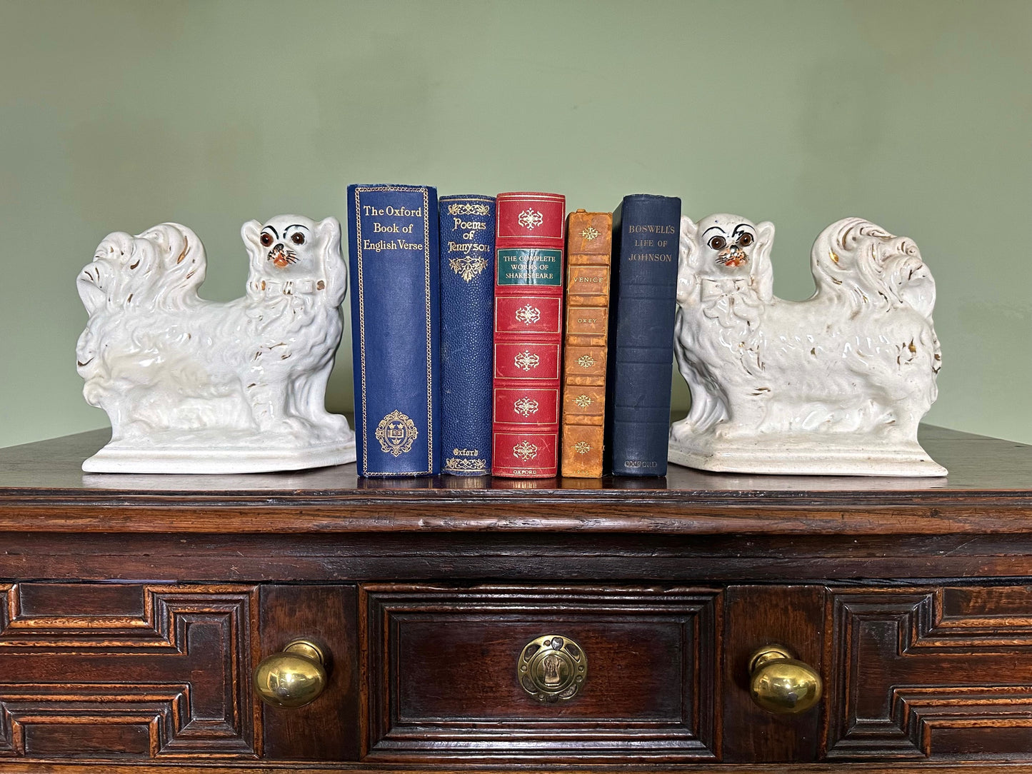 Staffordshire Pekingese Dogs Early 20th Century