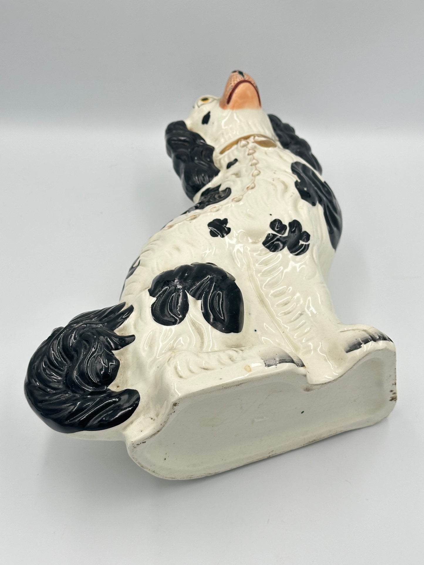 Large Black & White Staffordshire Dogs