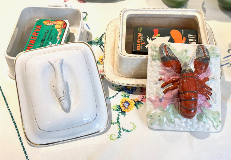 Sardine/Butter Dishes & Cheese Domes