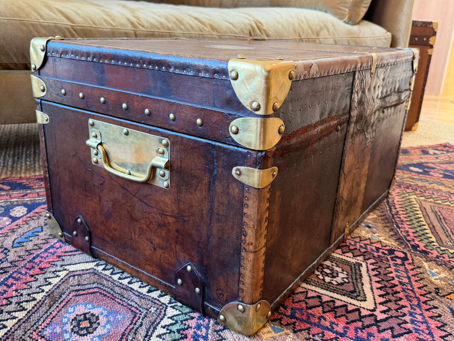 Handcrafted Leather Trunk