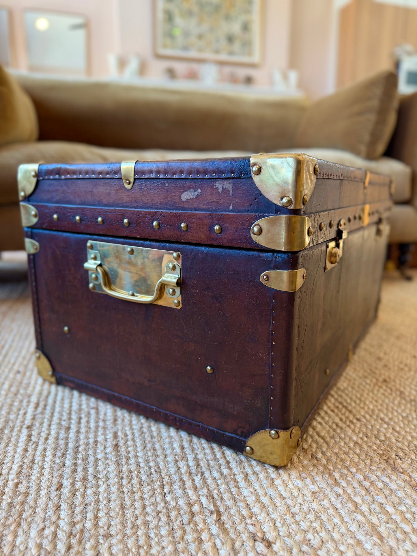 Handcrafted Leather Trunk