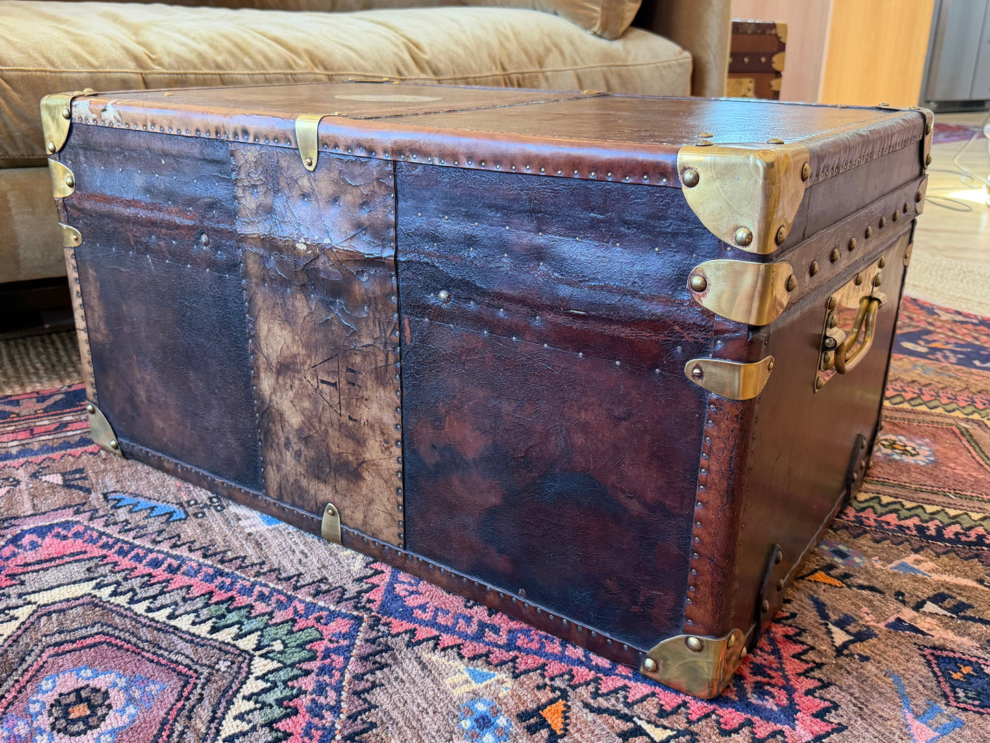Handcrafted Leather Trunk