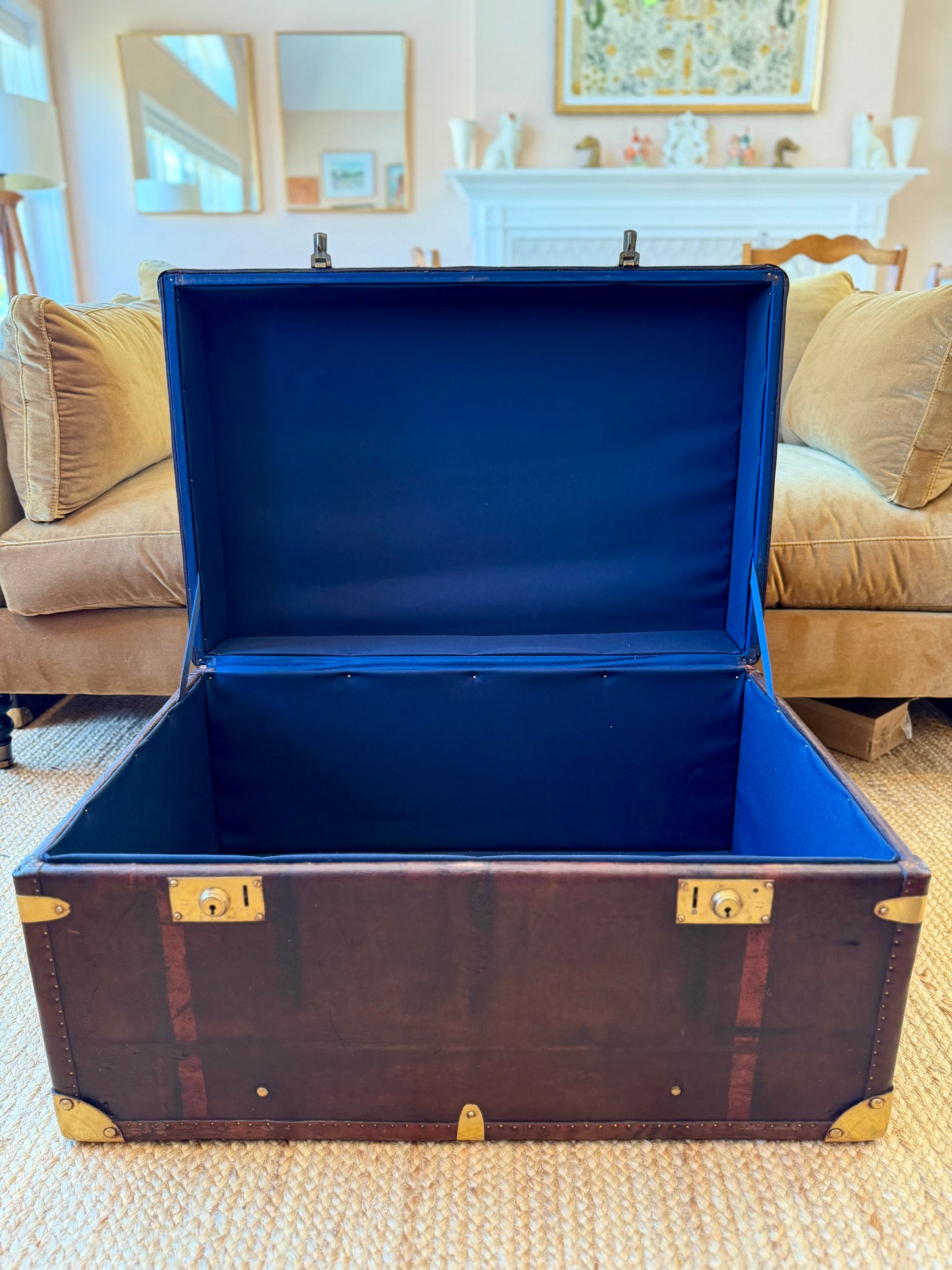 Handcrafted Leather Trunk
