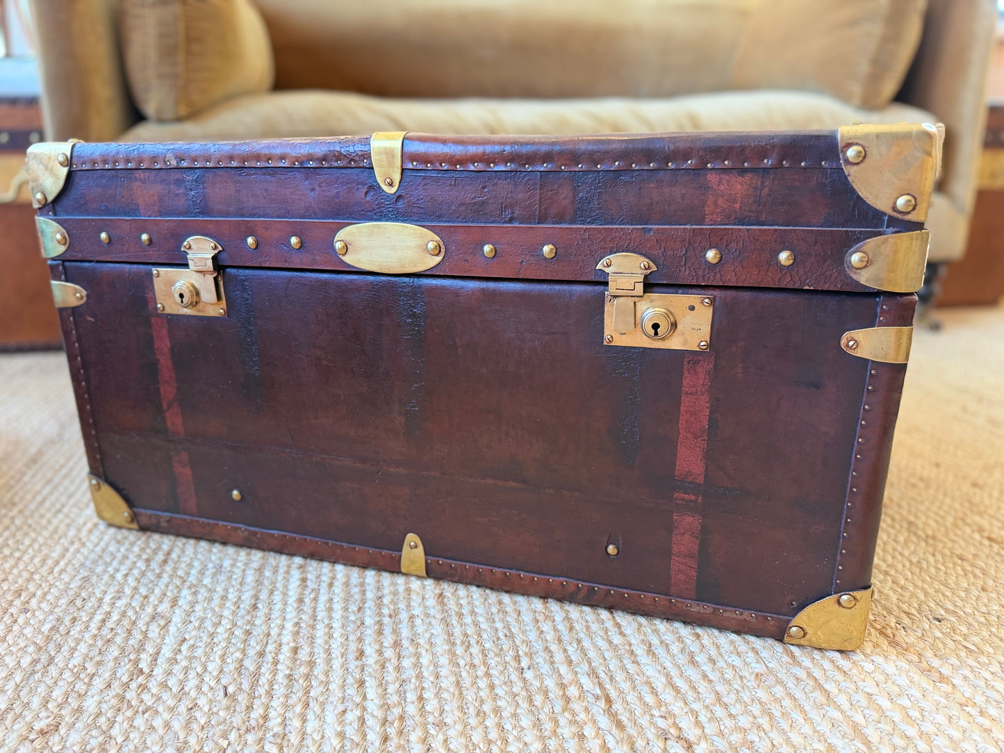 Handcrafted Leather Trunk