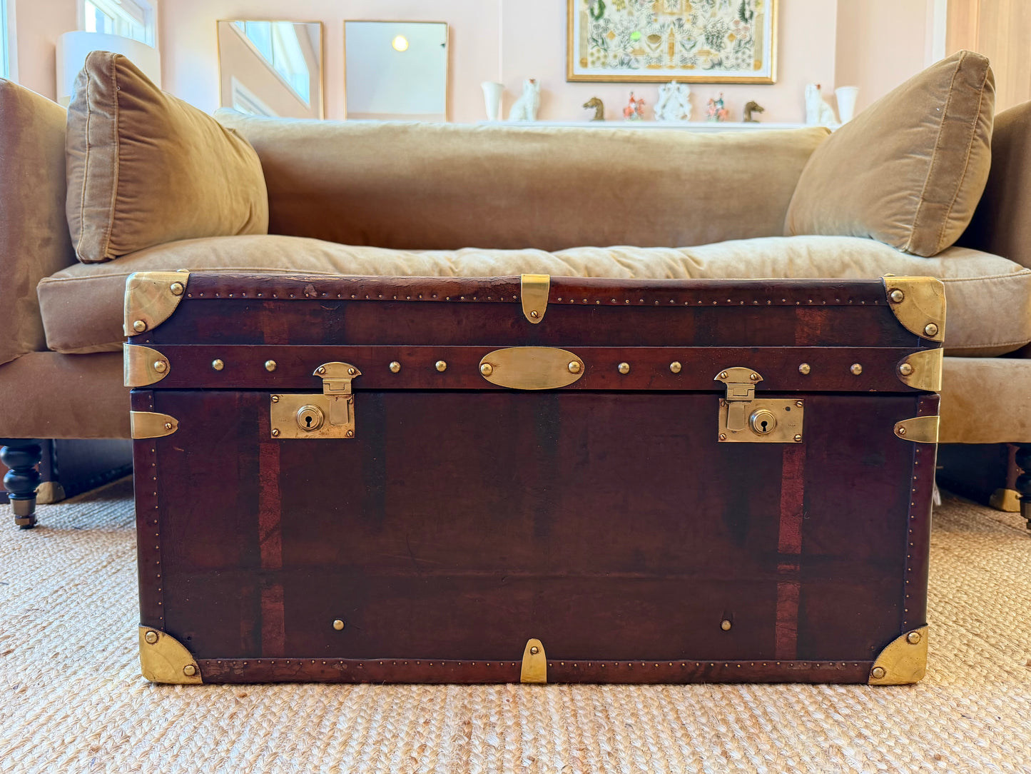 Handcrafted Leather Trunk