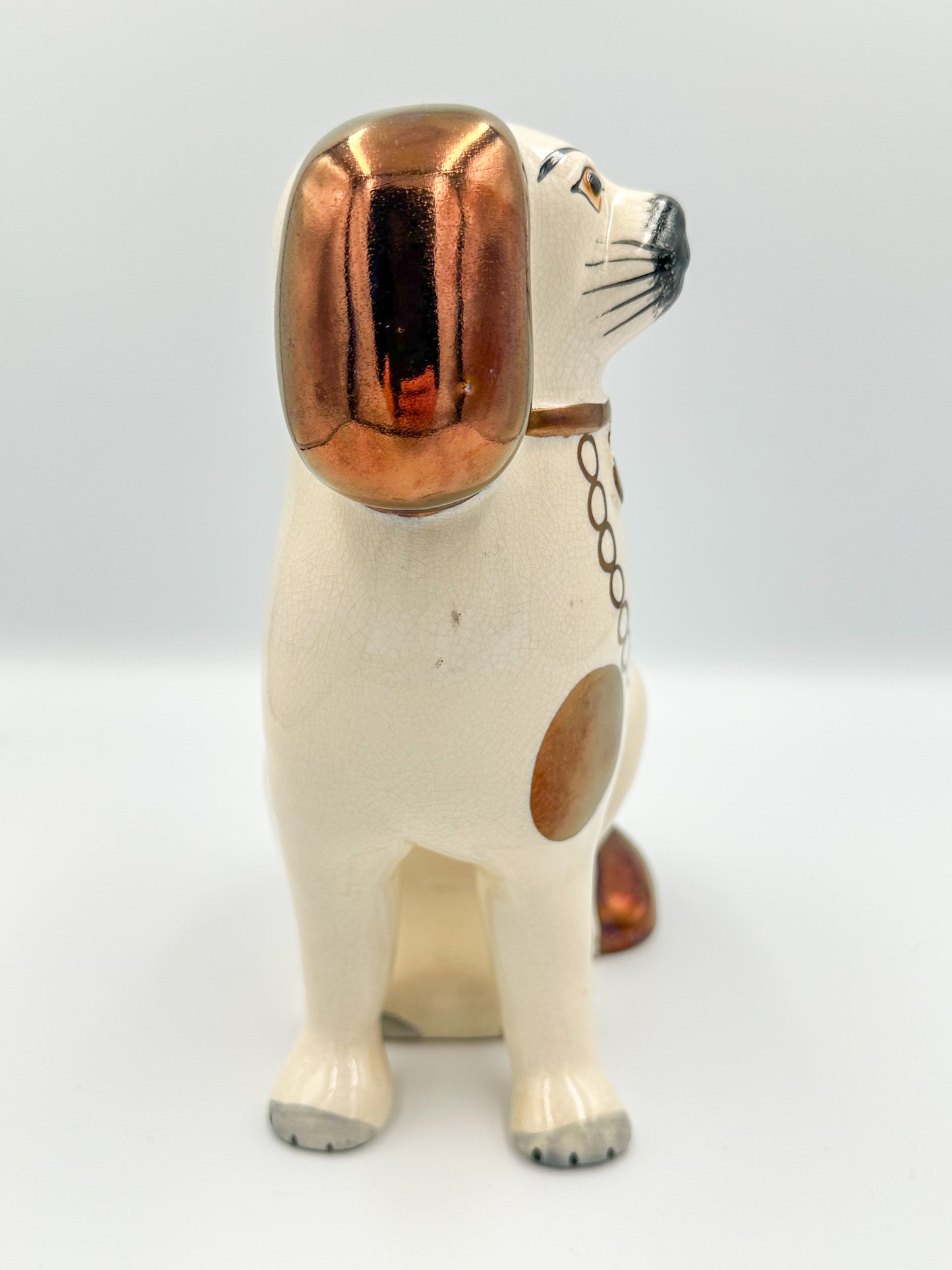 Modern Oldcourt Ware Copper Staffordshire Spaniels