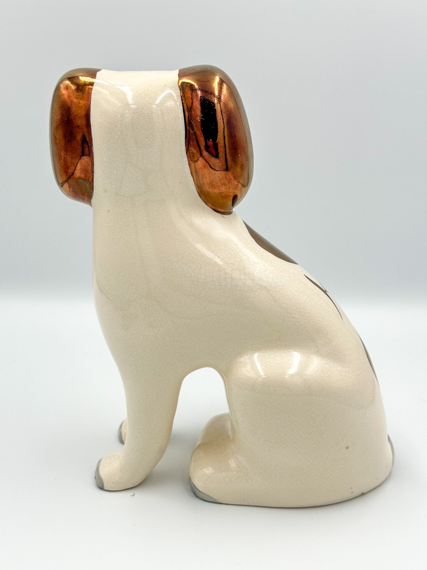 Modern Oldcourt Ware Copper Staffordshire Spaniels