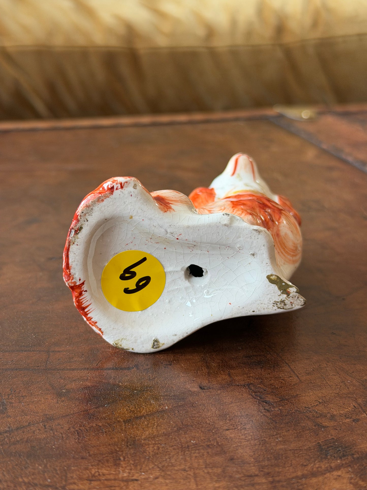 Dainty Miniature Hand-painted Staffordshire Spaniel
