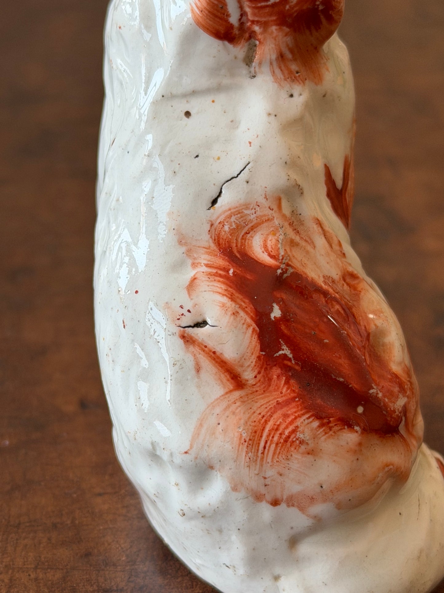 Detailed Miniature Staffordshire Spaniel Figurine