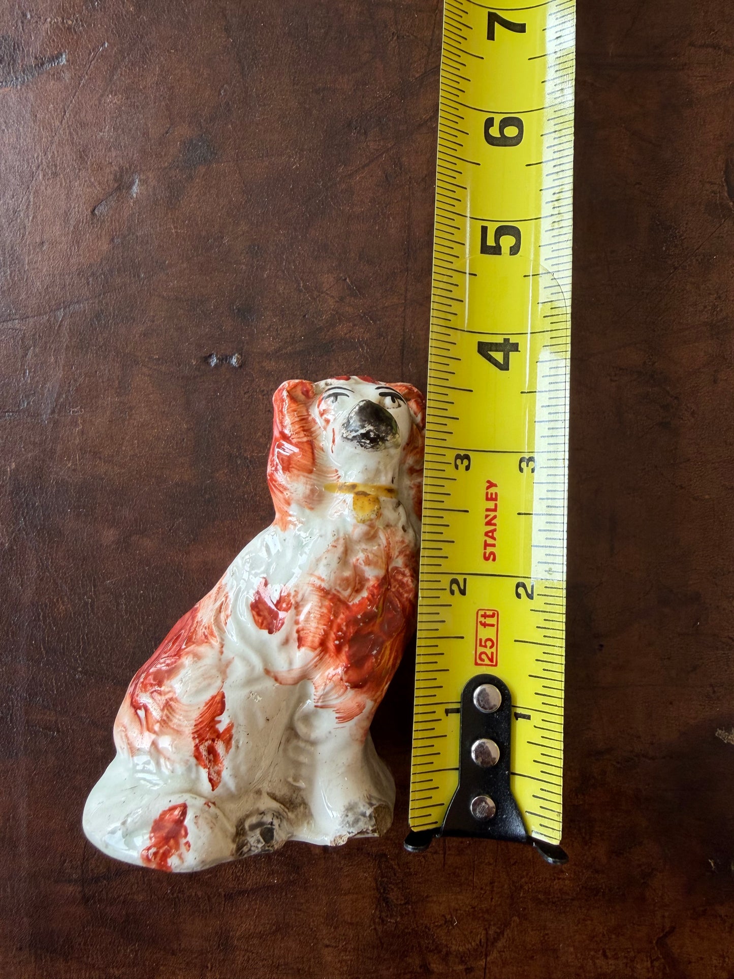 Detailed Miniature Staffordshire Spaniel Figurine