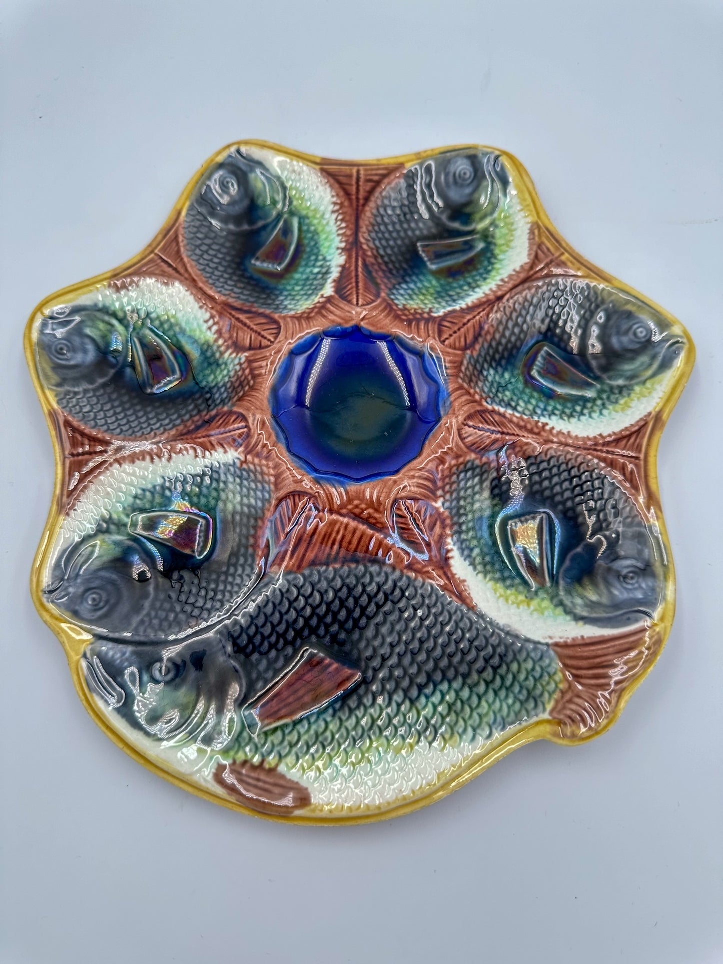 Adams & Bromley Fish Themed 6 Well Oyster Plate