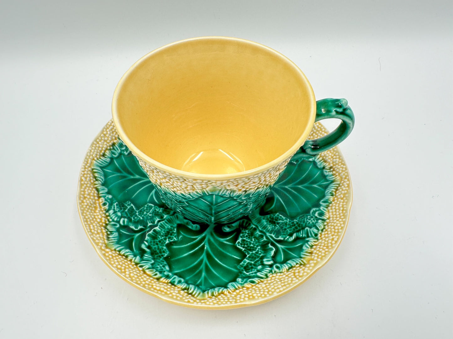 Mid-20th Century Wedgwood Cauliflower Teacup and Saucer