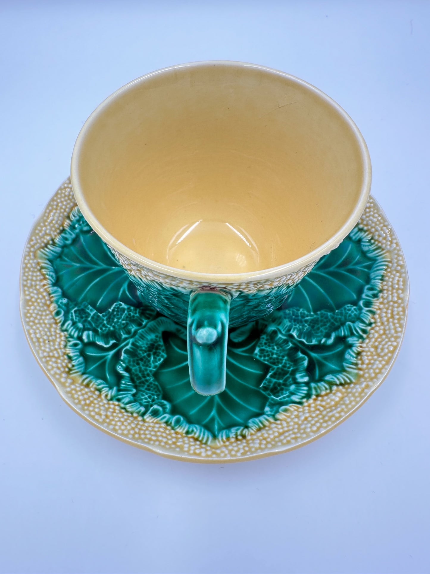 Mid-20th Century Wedgwood Cauliflower Teacup and Saucer