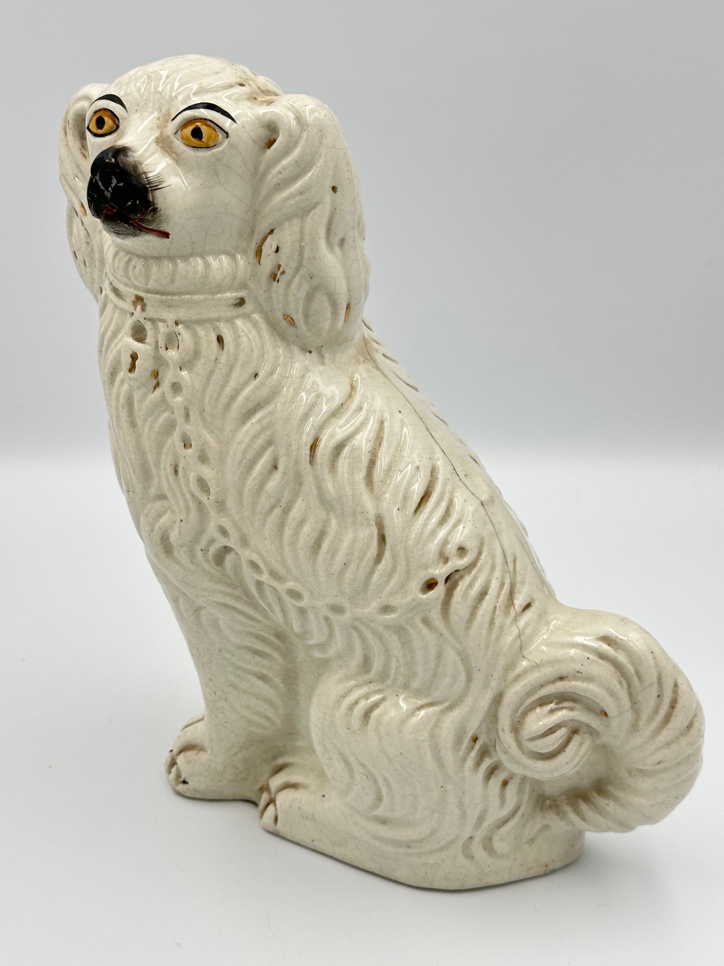 White Single Medium Spaniel - 19th Century