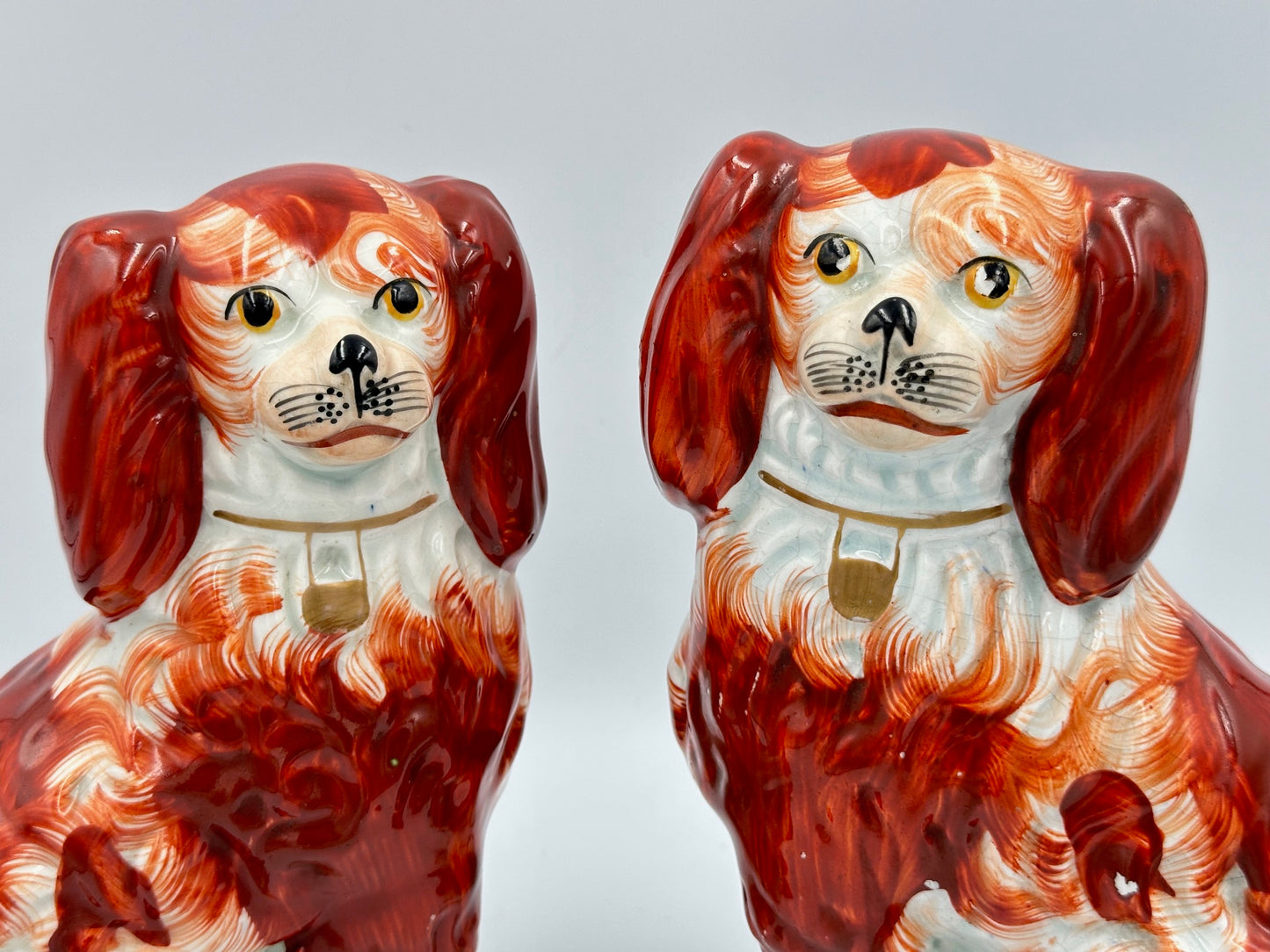 Pair of Red Staffordshire Spaniels