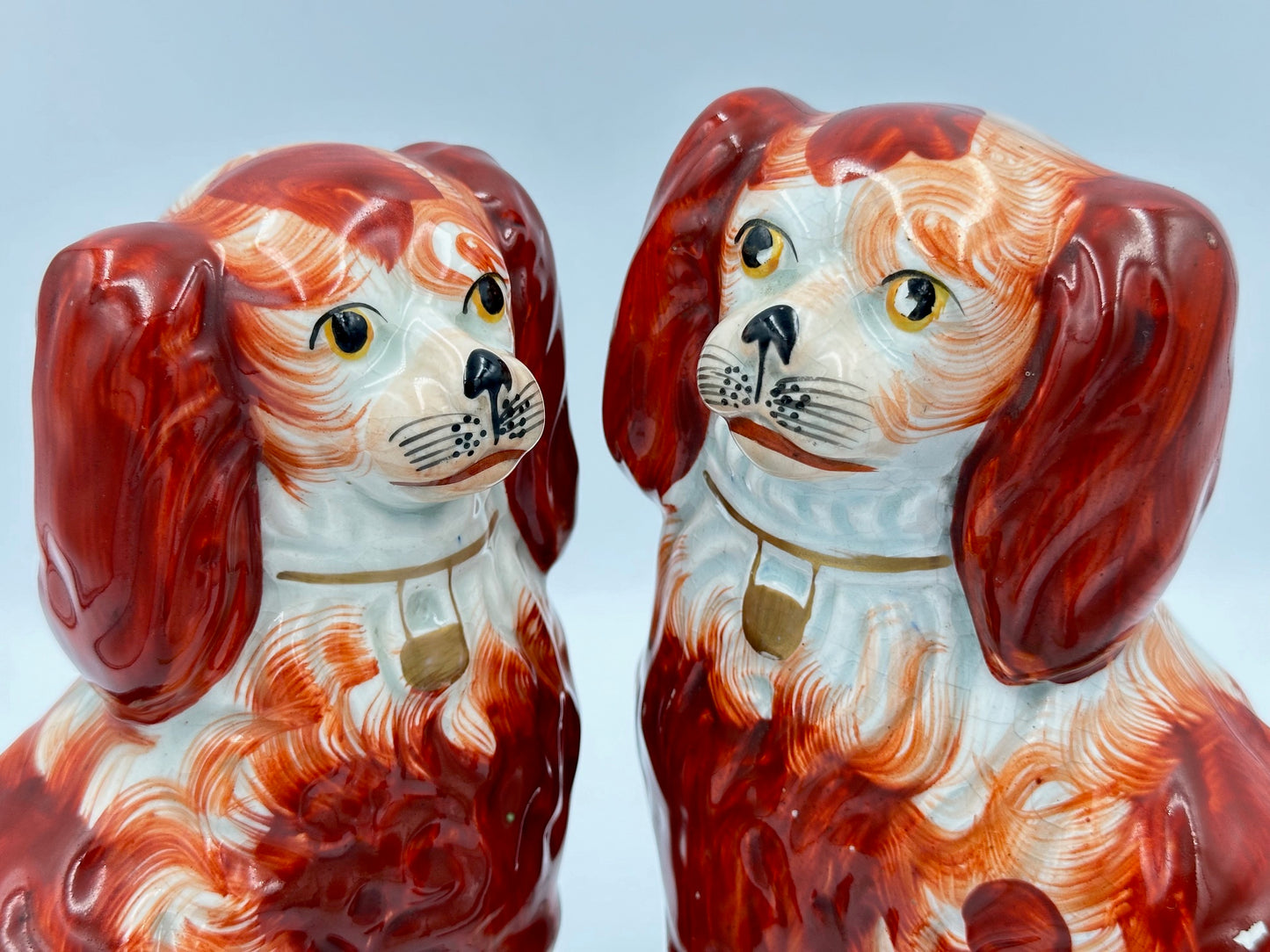 Pair of Red Staffordshire Spaniels