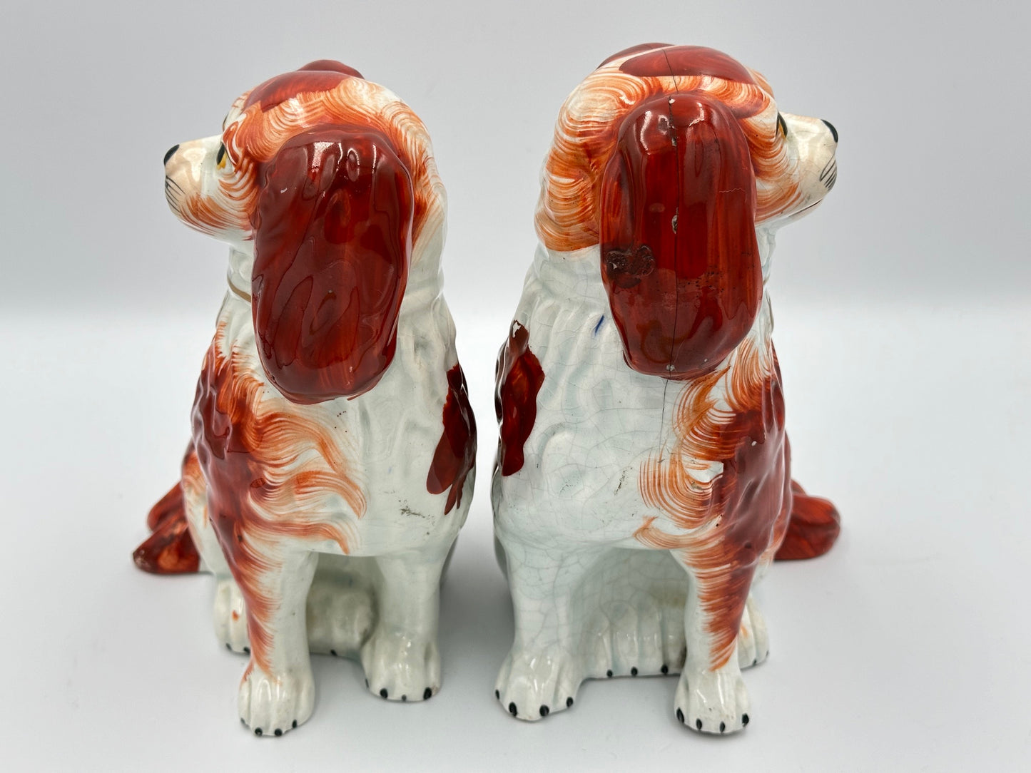 Pair of Red Staffordshire Spaniels