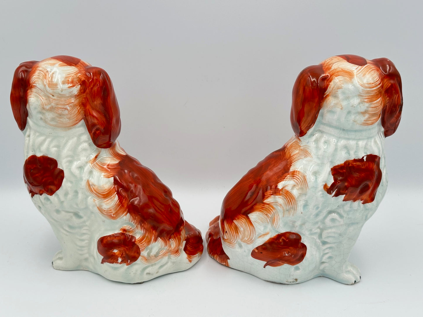 Pair of Red Staffordshire Spaniels