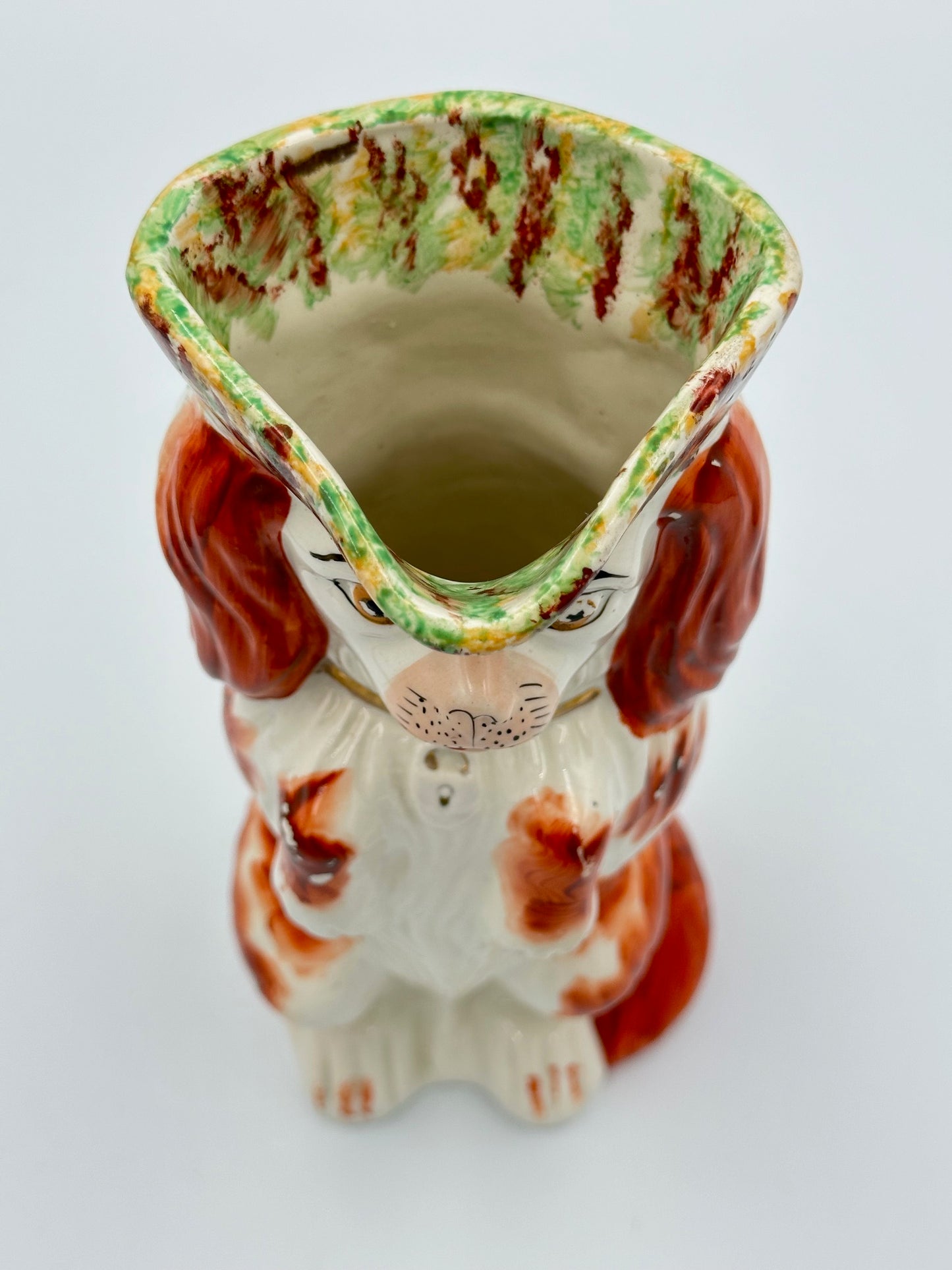 Begging Staffordshire Dog Pitcher