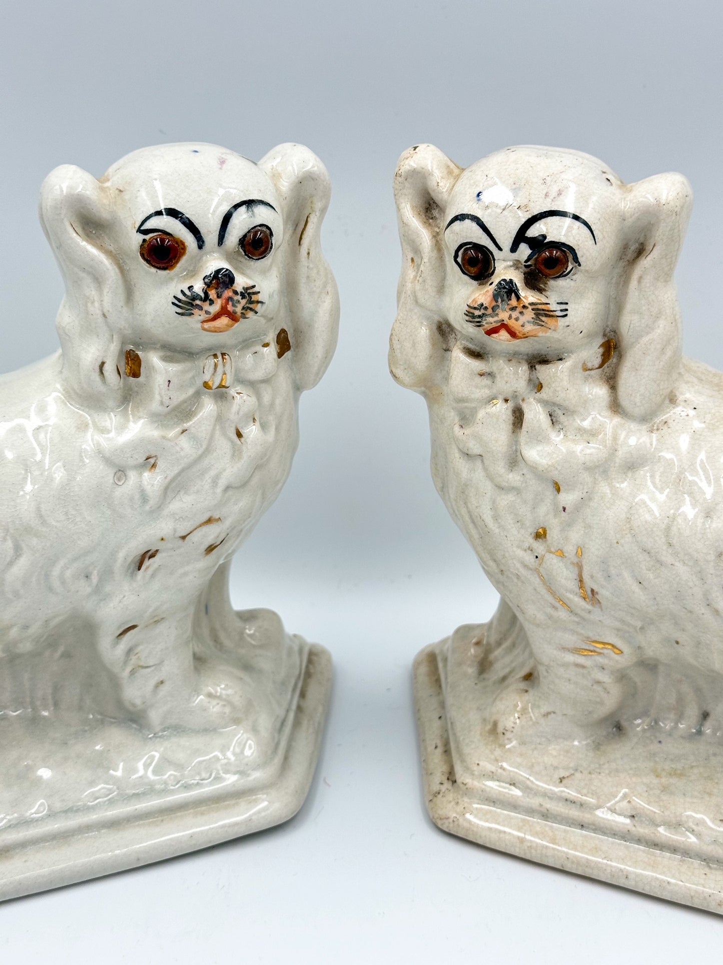 Pair of Staffordshire Pekingese