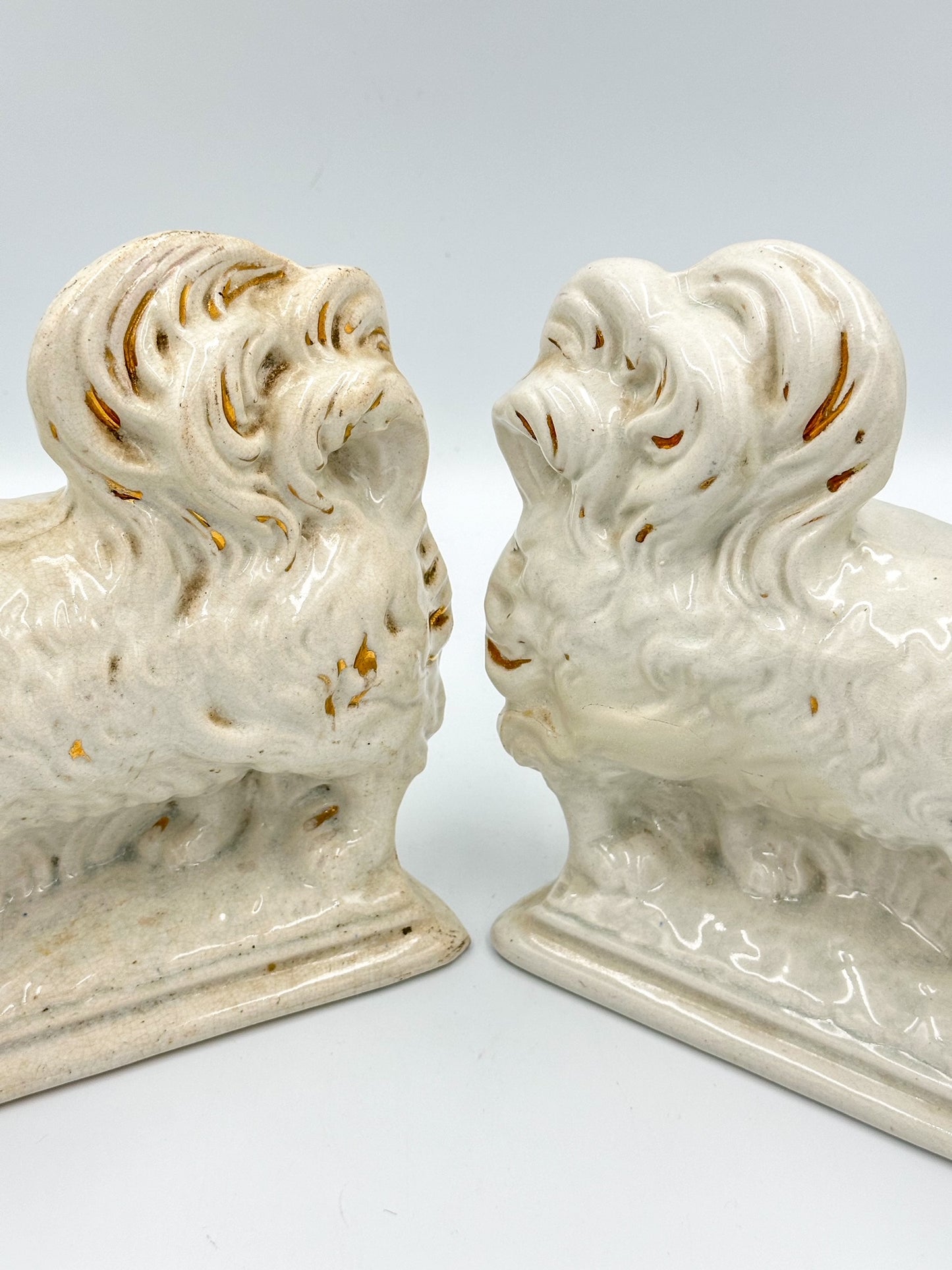 Pair of Staffordshire Pekingese