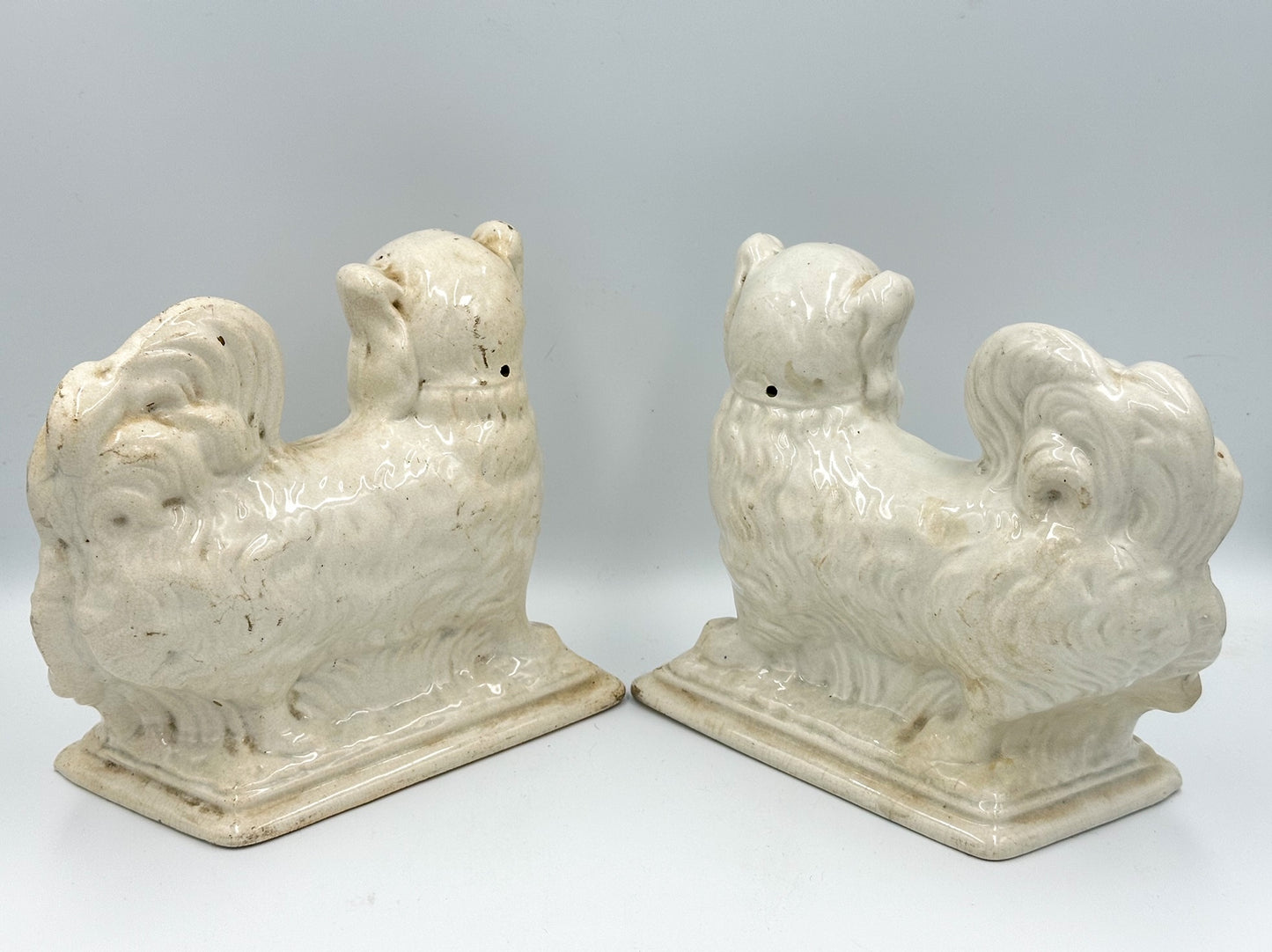 Pair of Staffordshire Pekingese