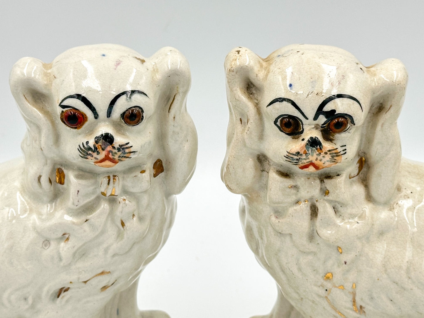 Pair of Staffordshire Pekingese