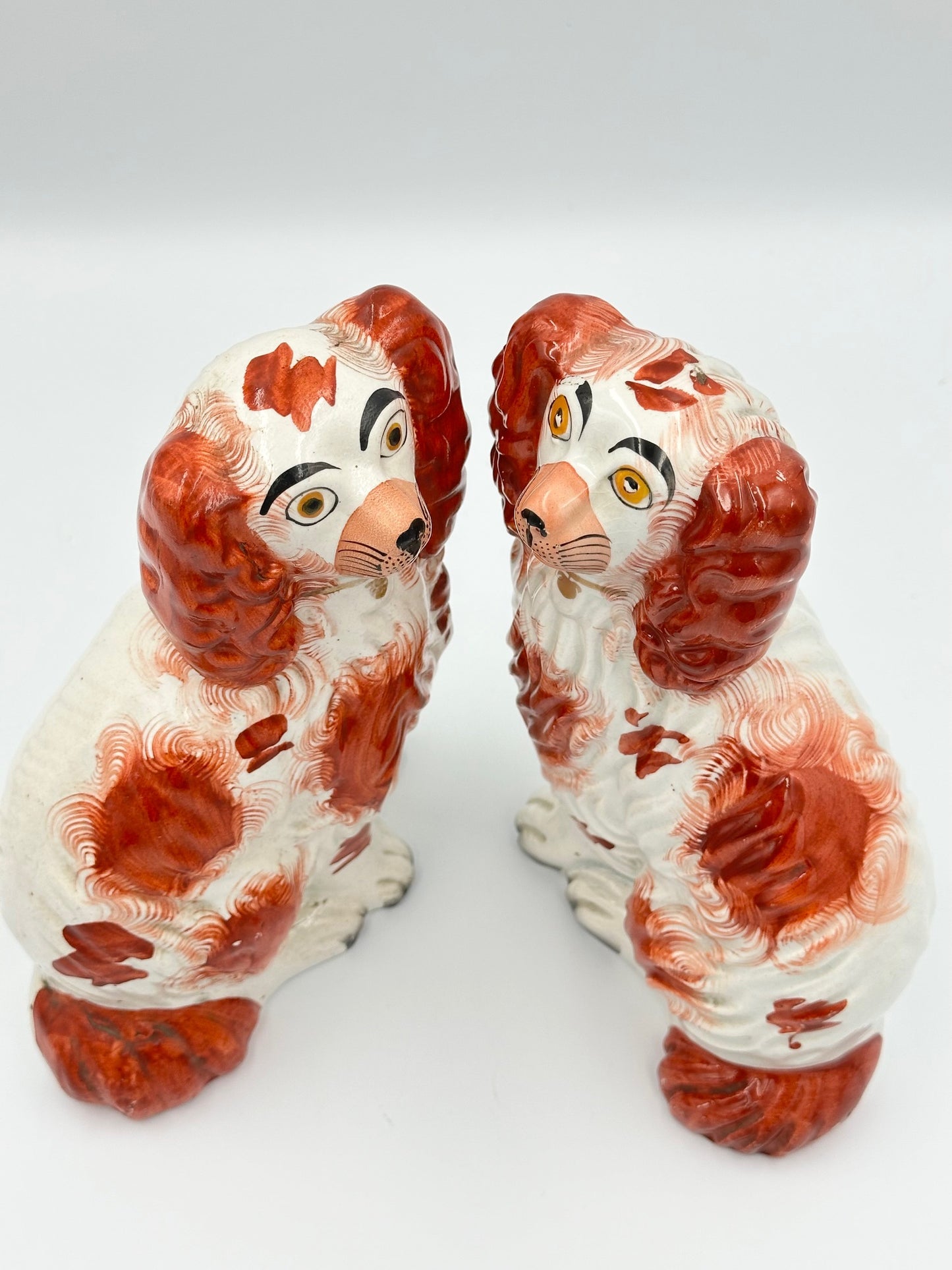 Pair Red Staffordshire Spaniels