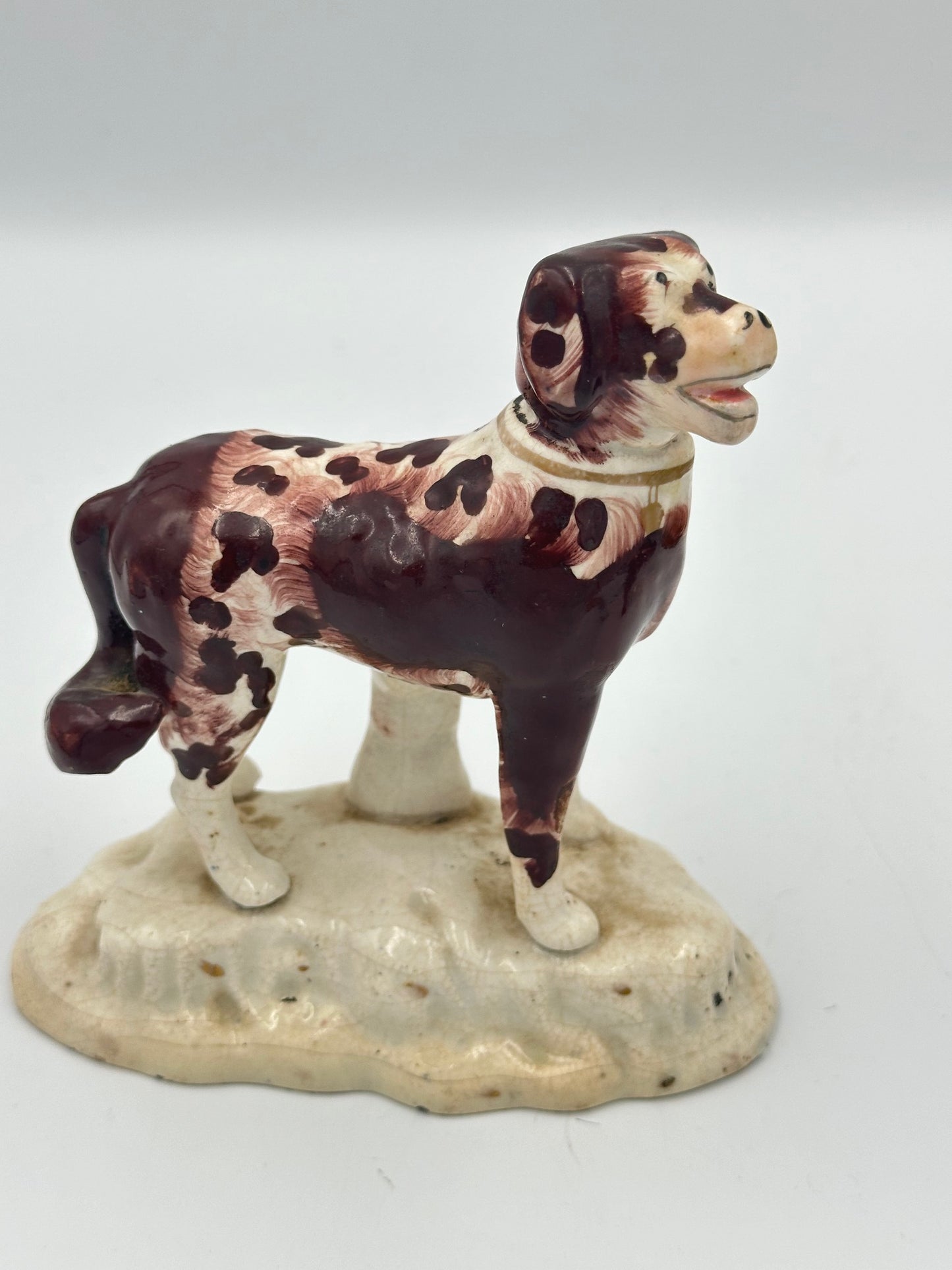 Group of 4 Small Unique 19th Century Ceramic Dogs