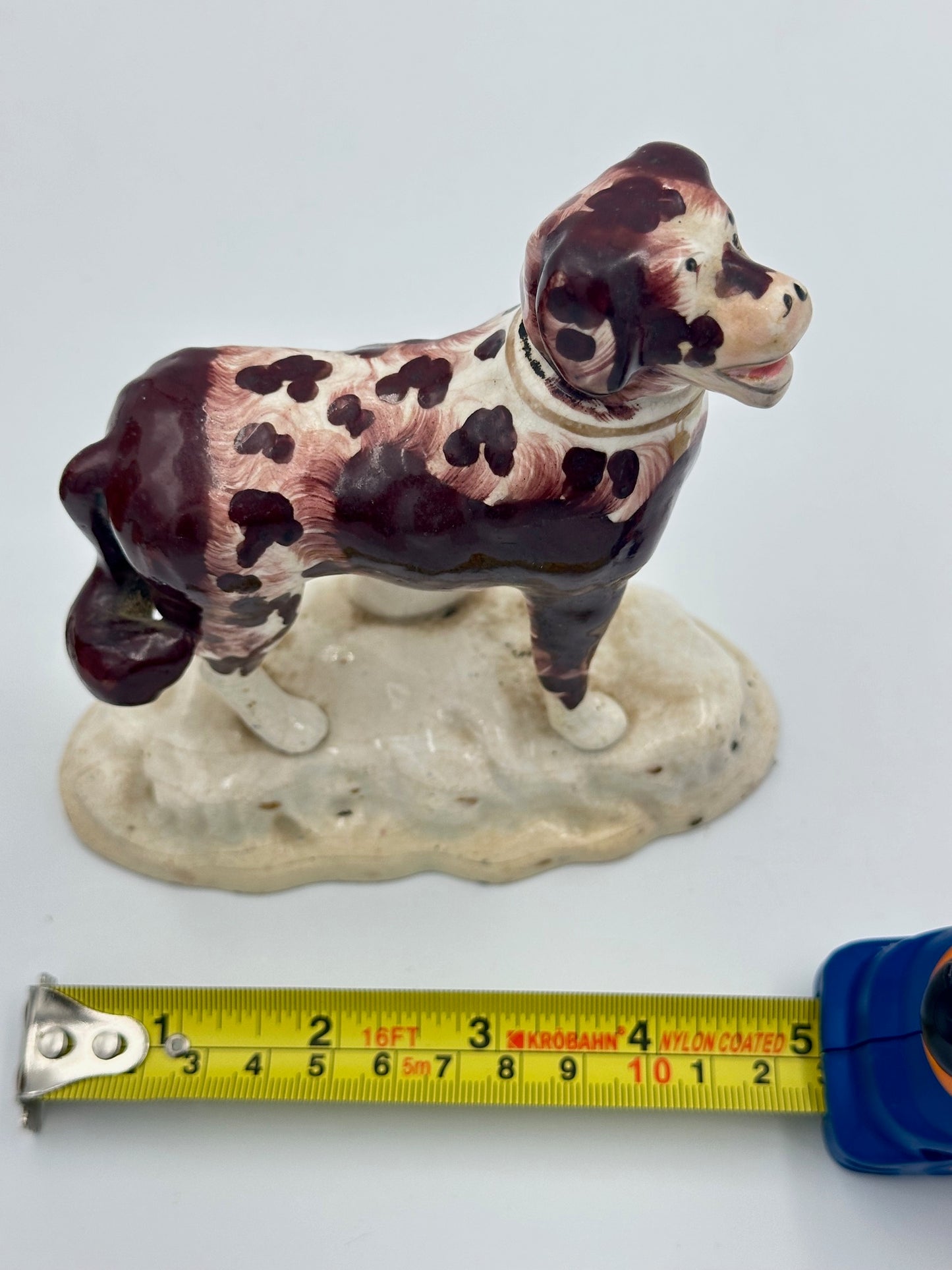 Group of 4 Small Unique 19th Century Ceramic Dogs