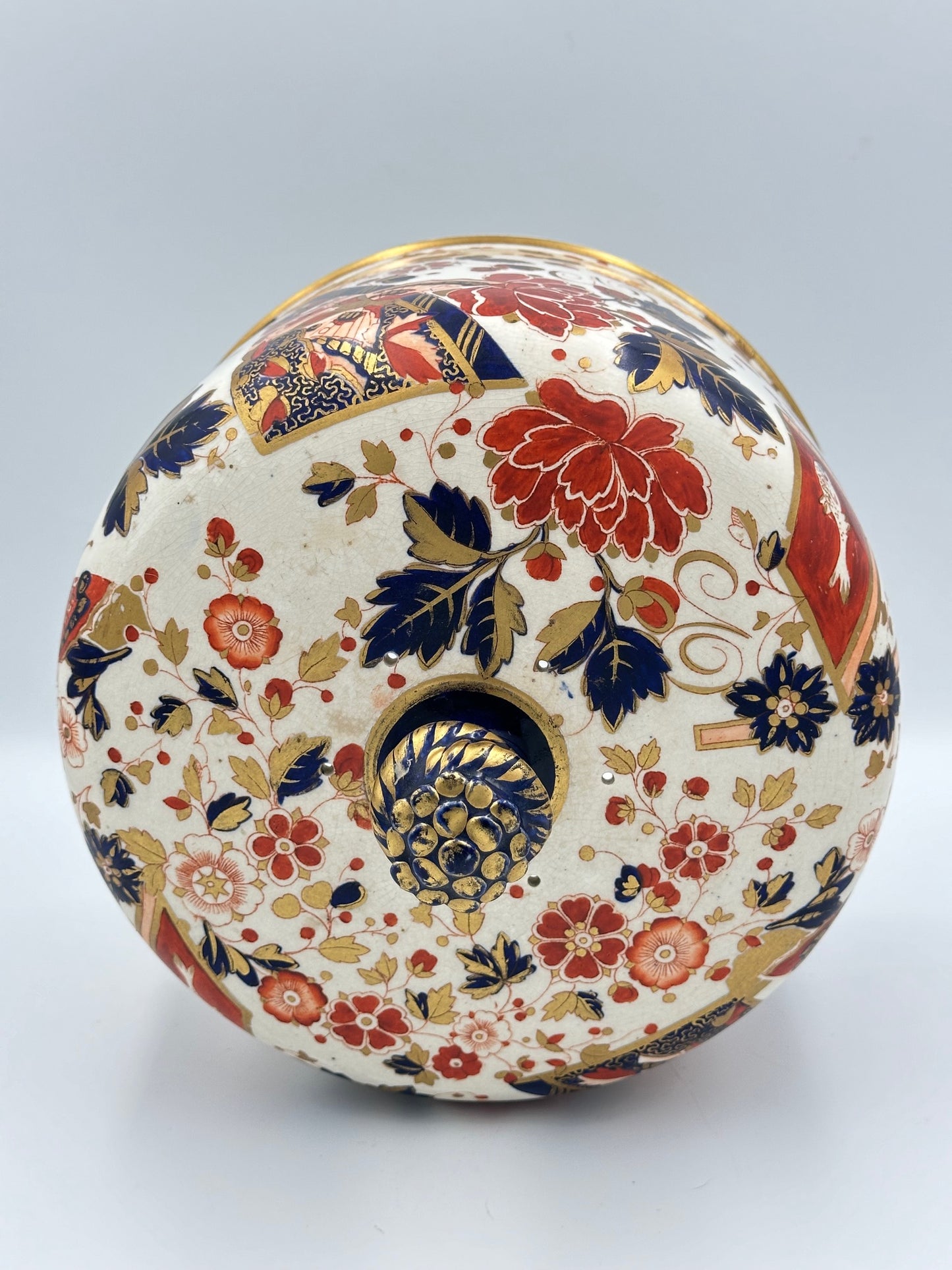 Ridgway Old Derby Imari Cheesedome