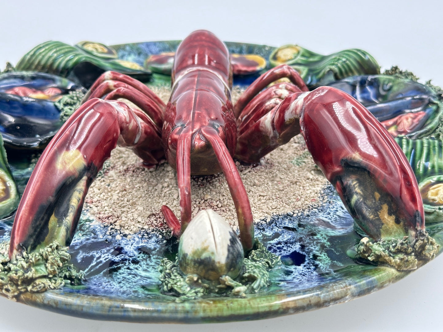 Large Lobster Majolica Plate