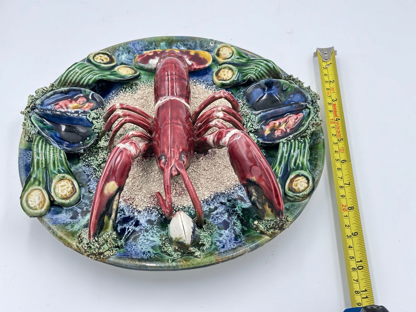 Large Lobster Majolica Plate