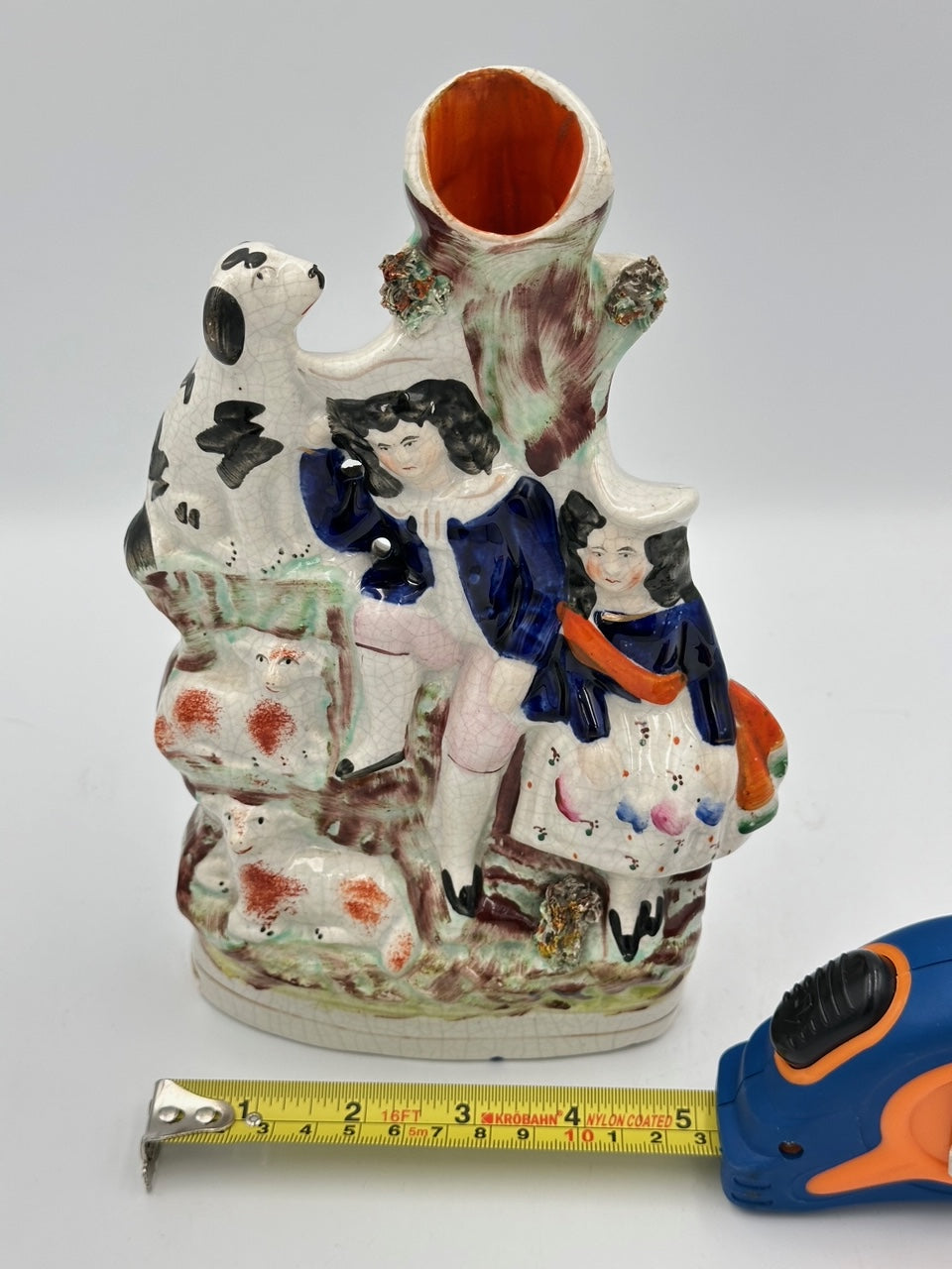 Children with Dog and Lambs Spill Vase