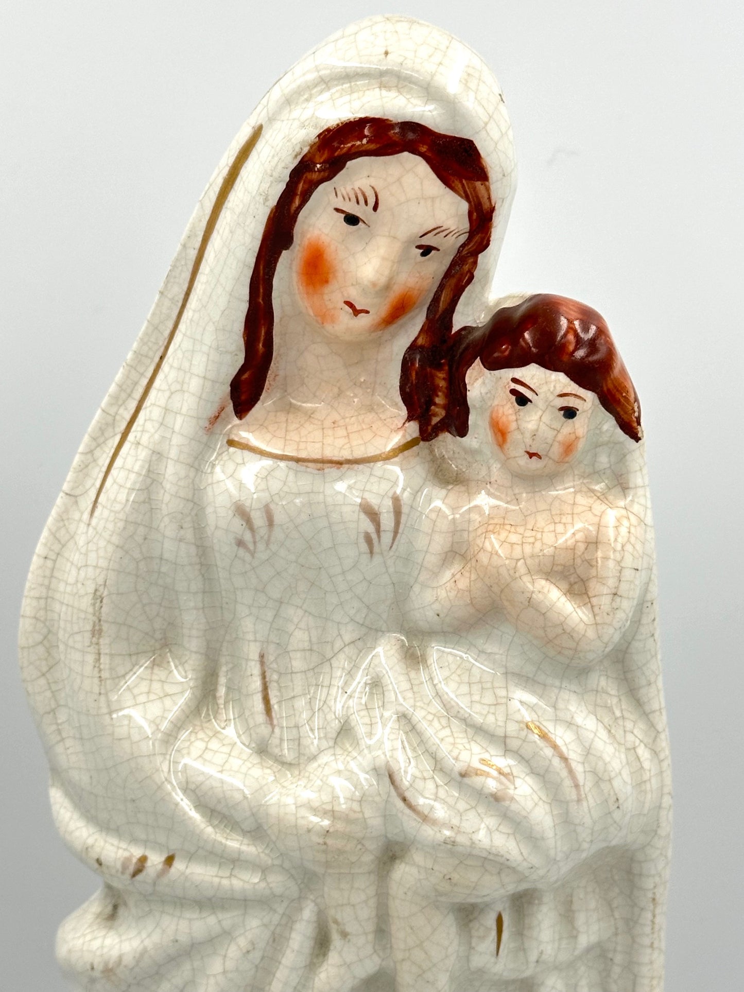 Mary & Jesus Staffordshire Flatback