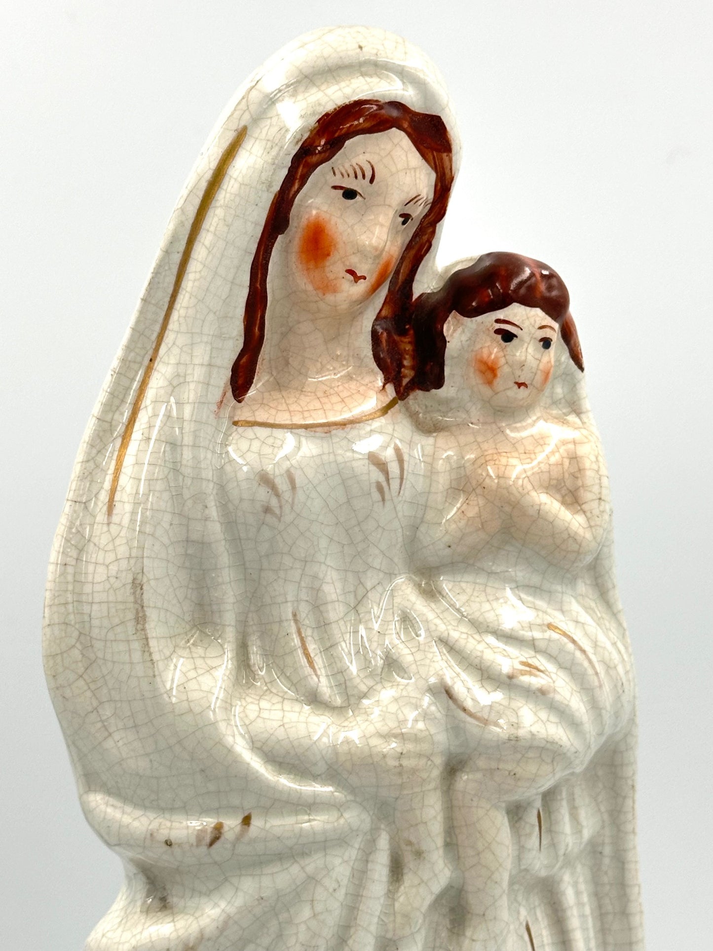 Mary & Jesus Staffordshire Flatback