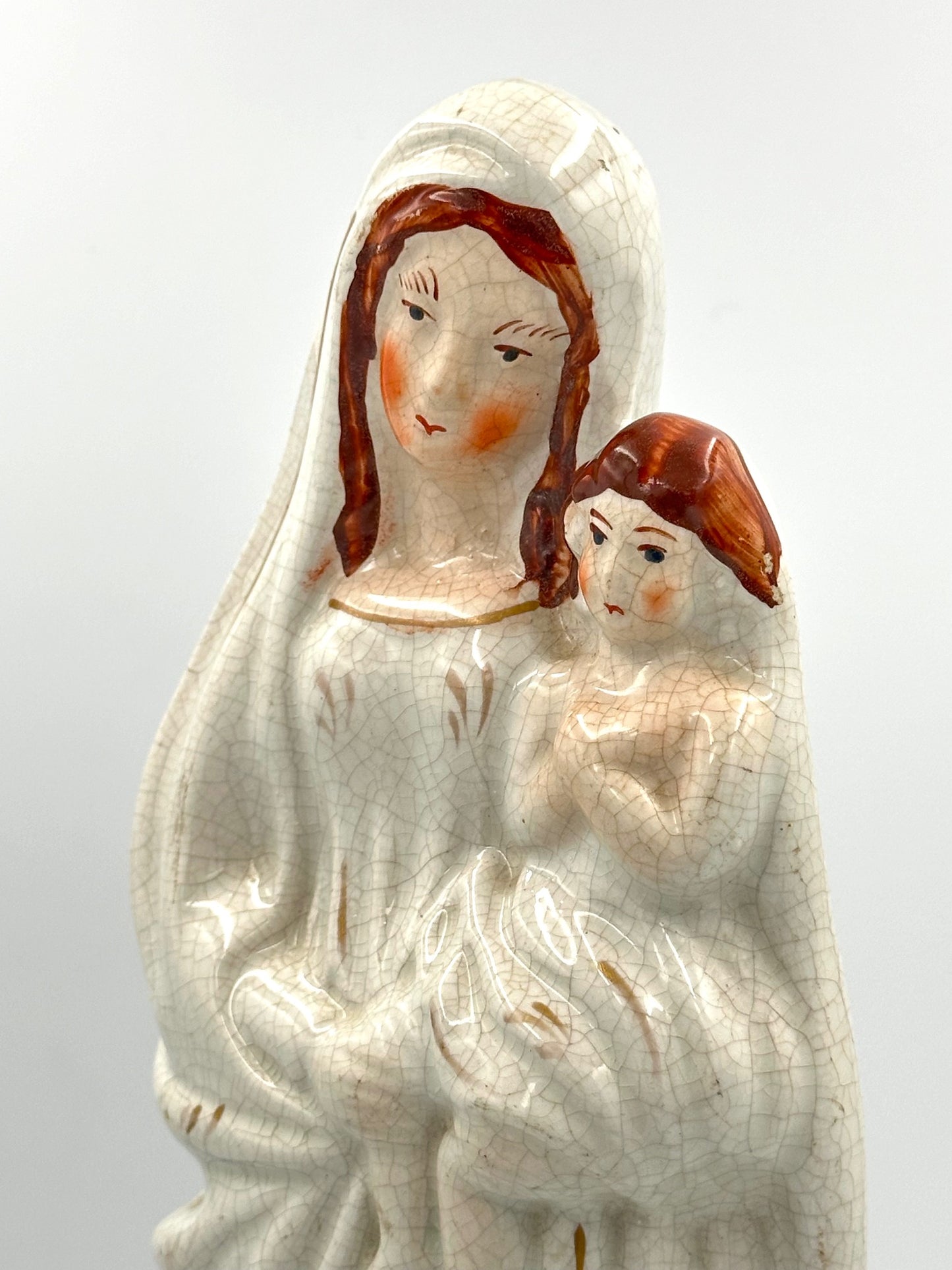 Mary & Jesus Staffordshire Flatback